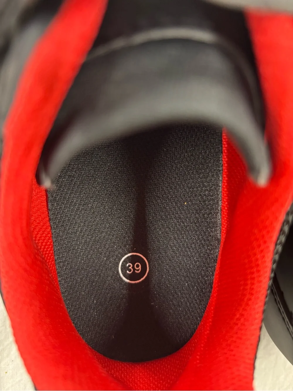 Peloton Women’s Black and  White and Red Cycling Sneakers